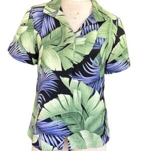 Tommy Bahama 100% Silk Tropical Hawaiian Shirt M (8/10)  179G